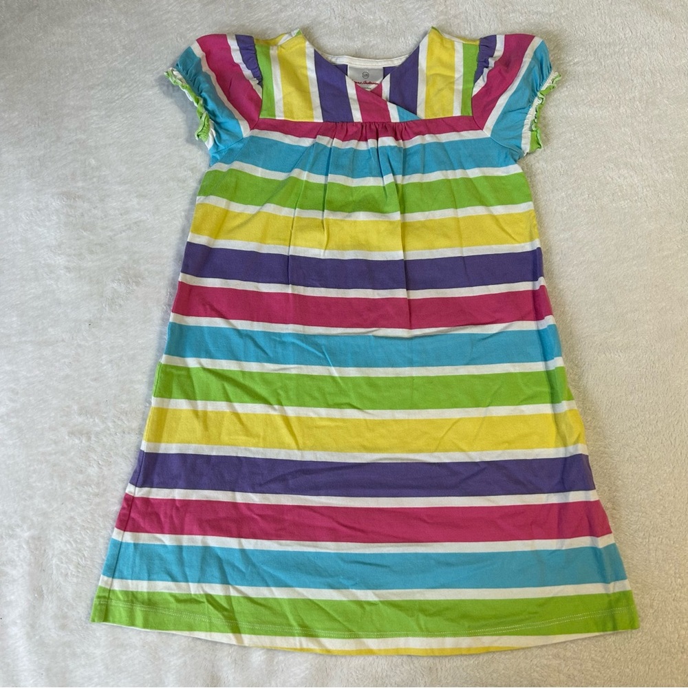 Hanna Andersson Size 6-7 Striped Dress